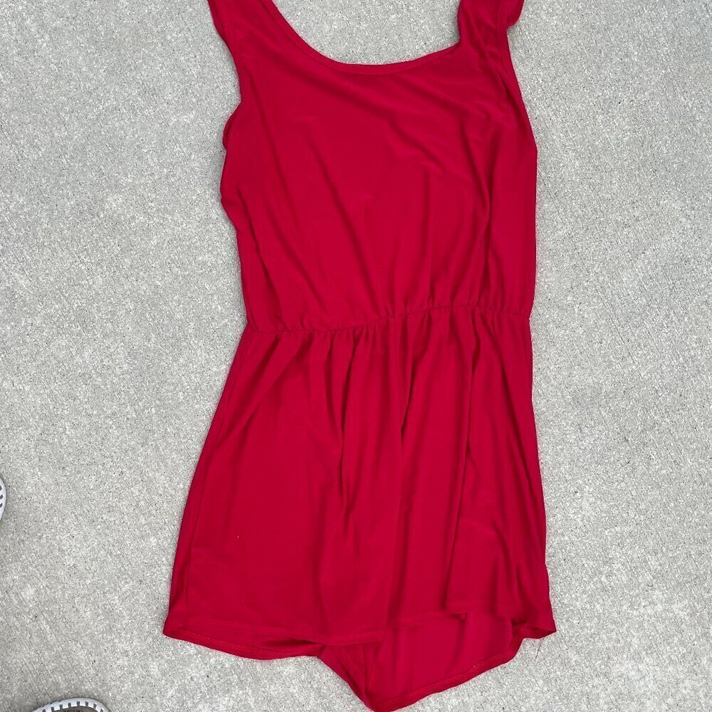 Pinc Red Romper XL